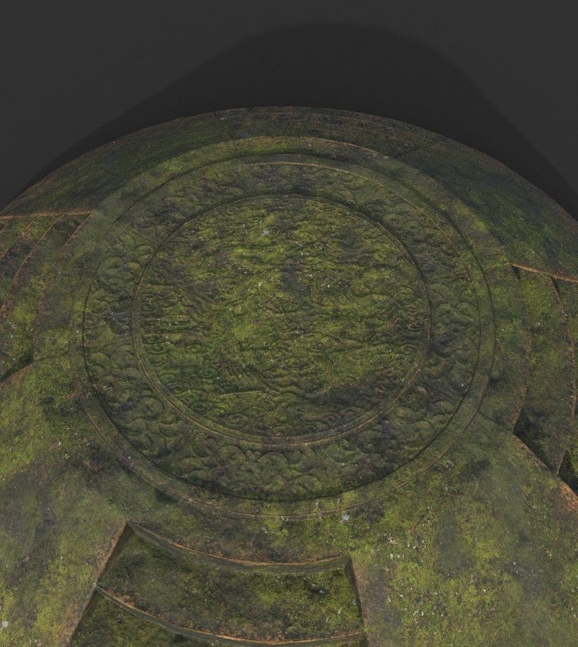 Low poly Ancient Dragon Temple Element Pack - Terracotta Low-poly 3D model_16