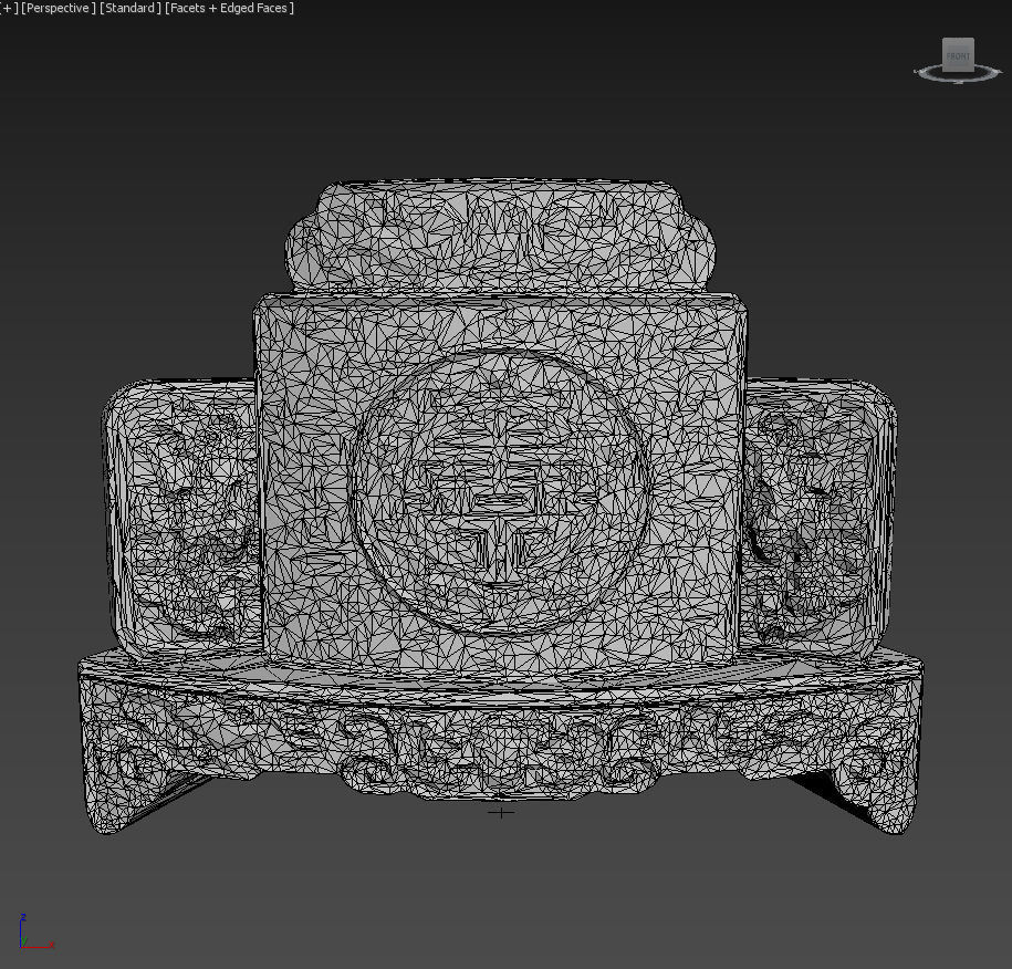 Low poly Ancient Dragon Temple Element Pack - Terracotta Low-poly 3D model_5