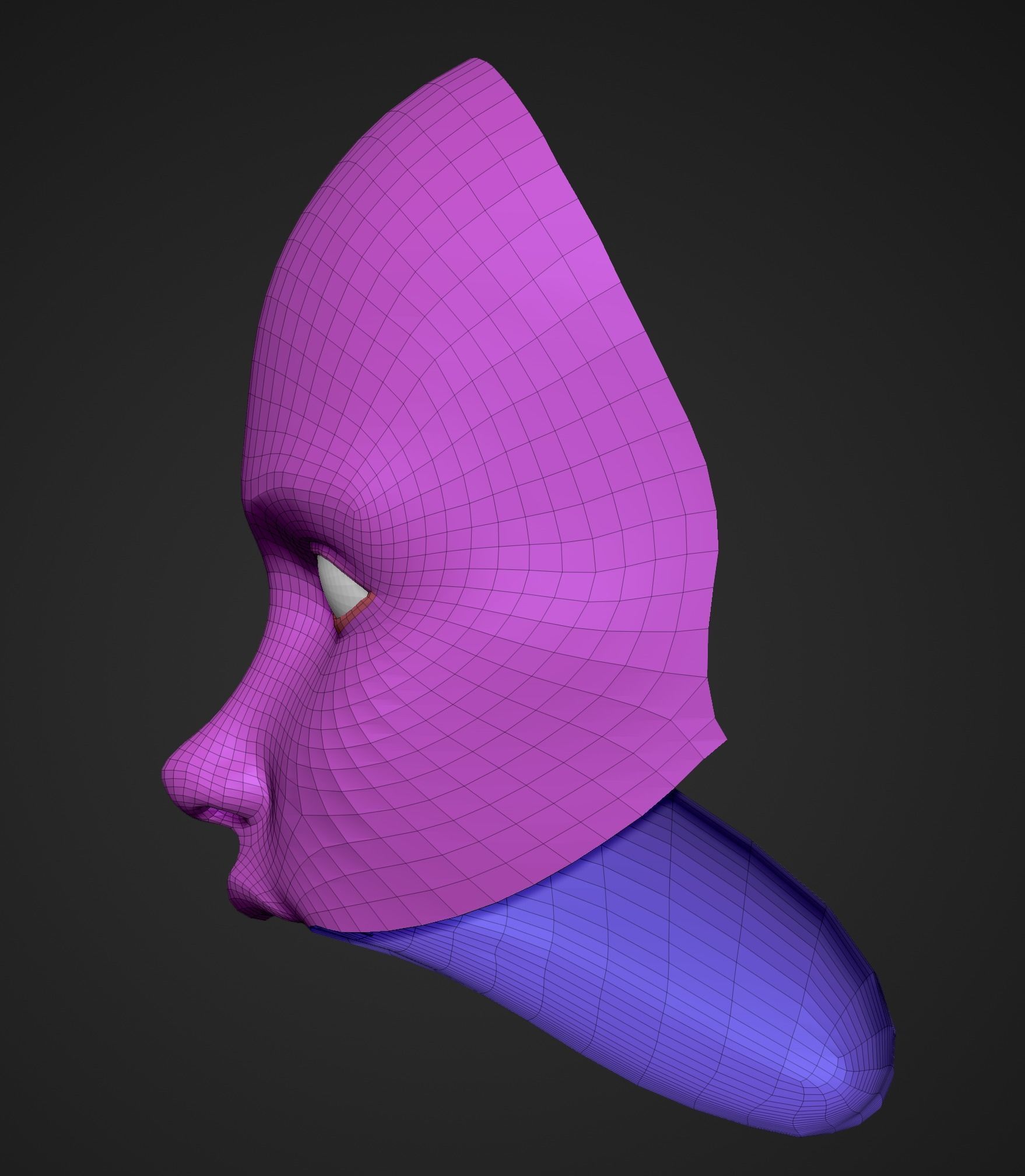 Female Base Mesh Free low-poly 3D model_4