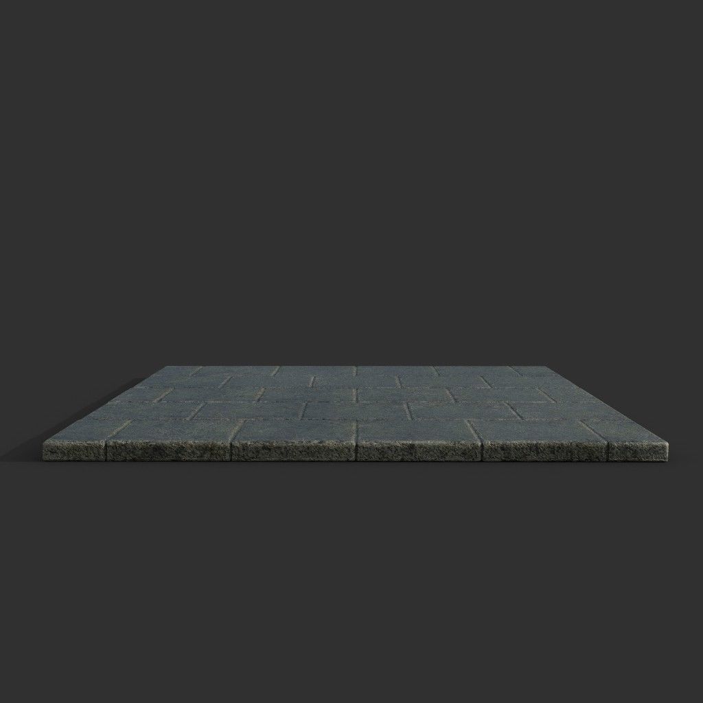 Low poly Ancient Dragon Temple Element Pack - Mossy Low-poly 3D model_80