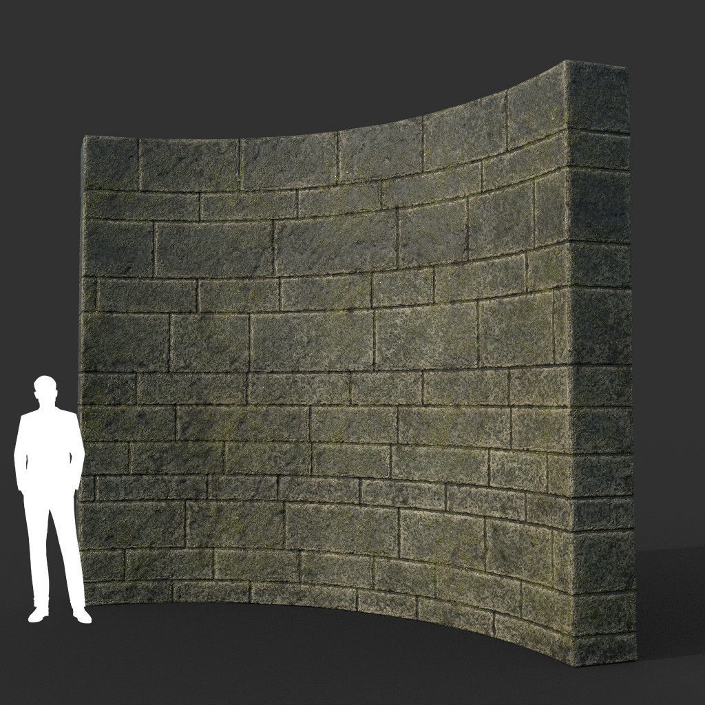 Low poly Ancient Dragon Temple Element Pack - Mossy Low-poly 3D model_58