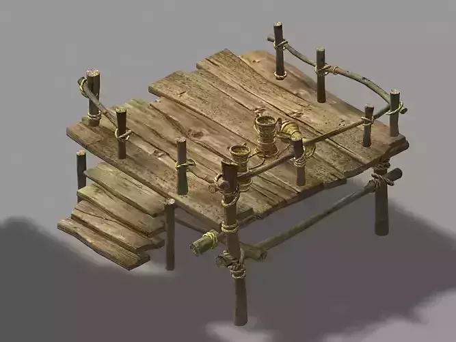 Wooden Building-Platform 12