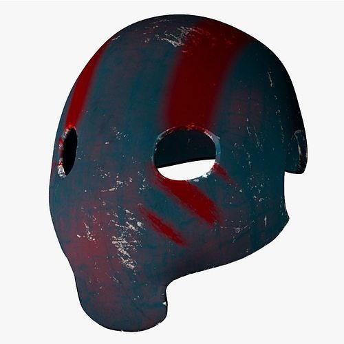 Metal mask Low-poly 3D model