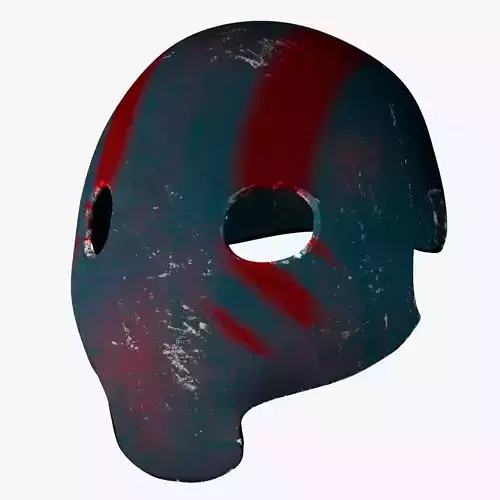 Metal mask Low-poly 3D model