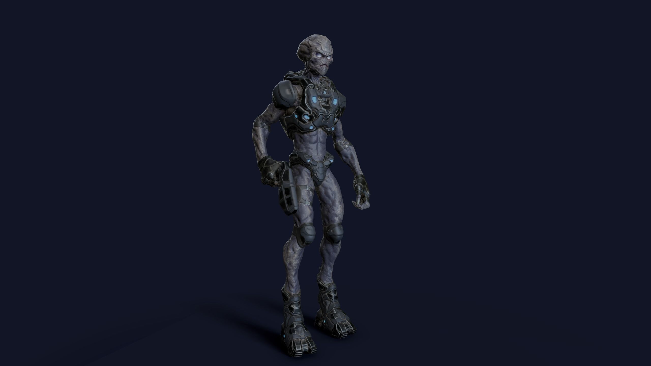 Alien v2 - Animated and Game Ready Low-poly 3D model_47