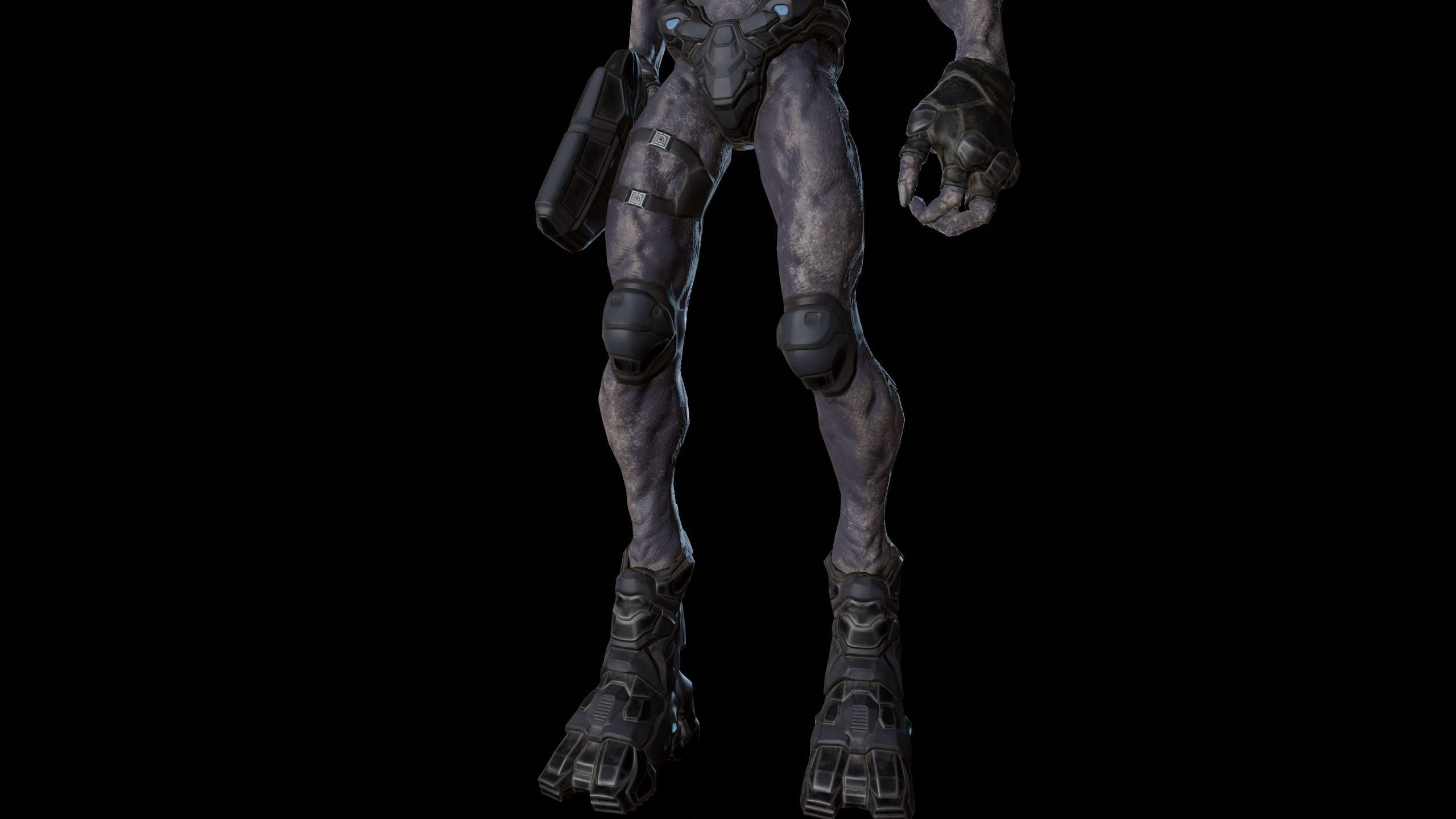 Alien v2 - Animated and Game Ready Low-poly 3D model_24