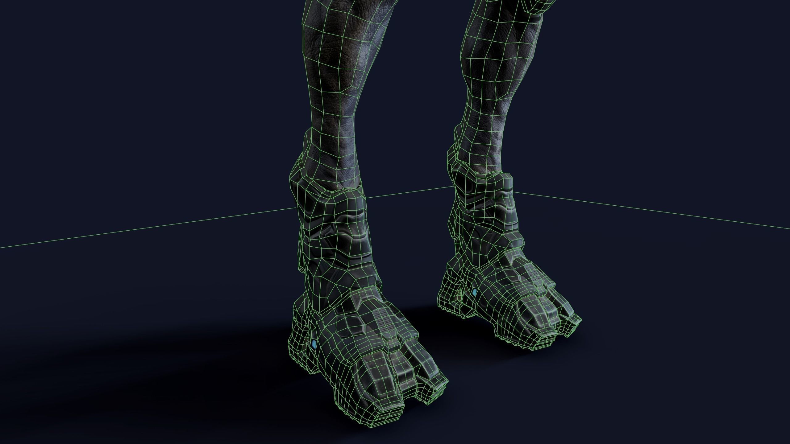 Alien v2 - Animated and Game Ready Low-poly 3D model_57