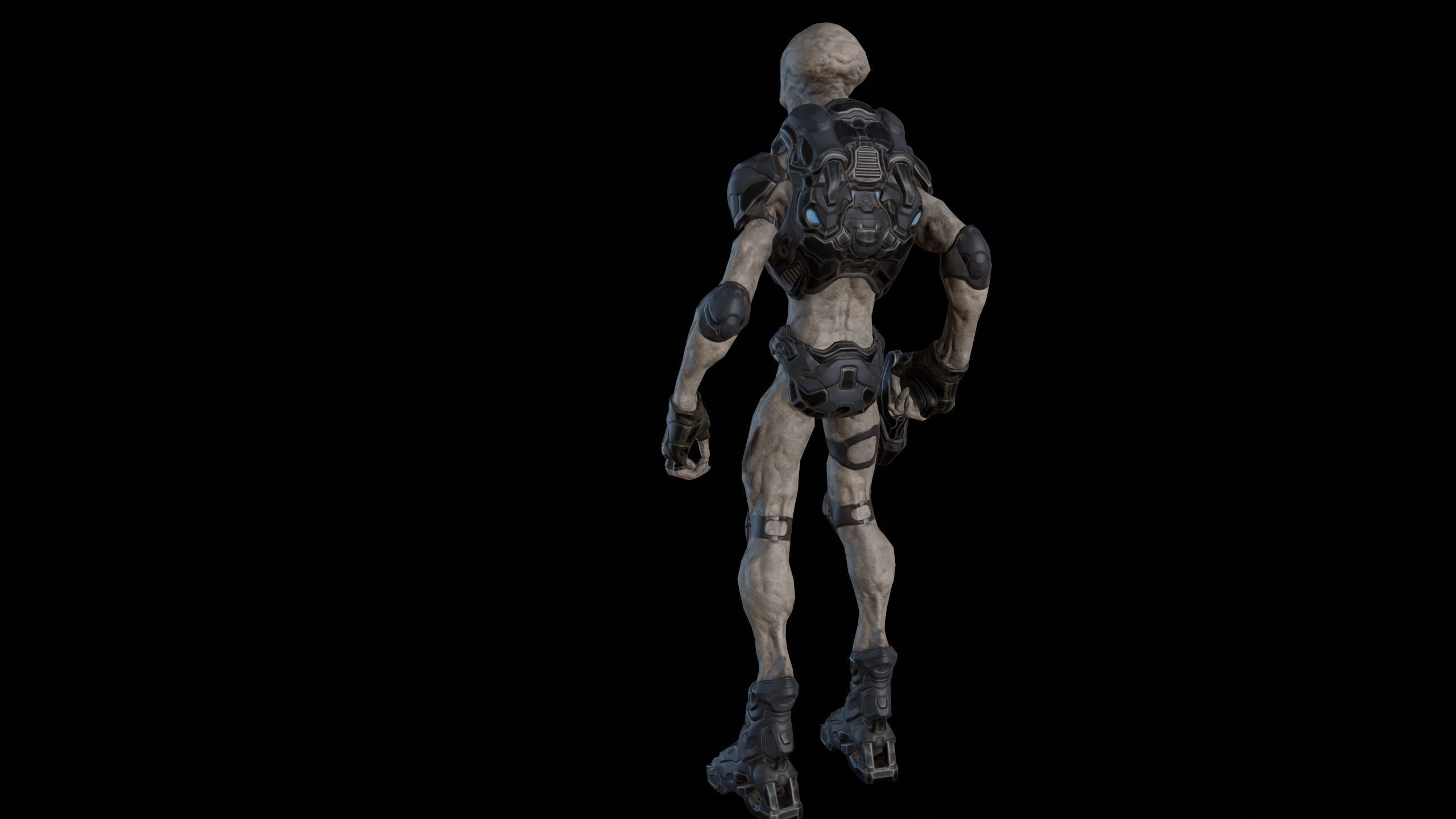 Alien v2 - Animated and Game Ready Low-poly 3D model_27