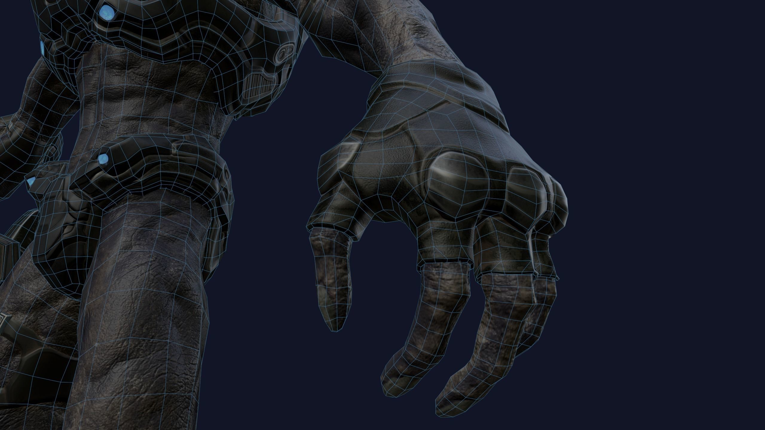 Alien v2 - Animated and Game Ready Low-poly 3D model_62