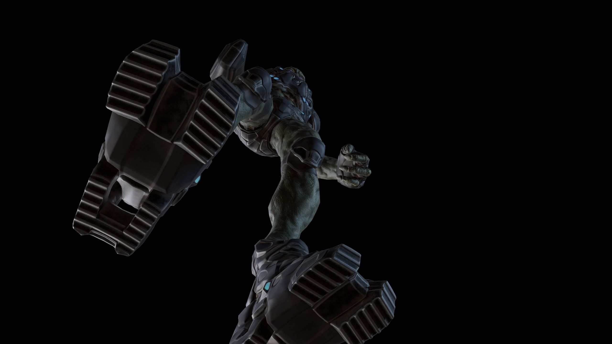 Alien v2 - Animated and Game Ready Low-poly 3D model_29