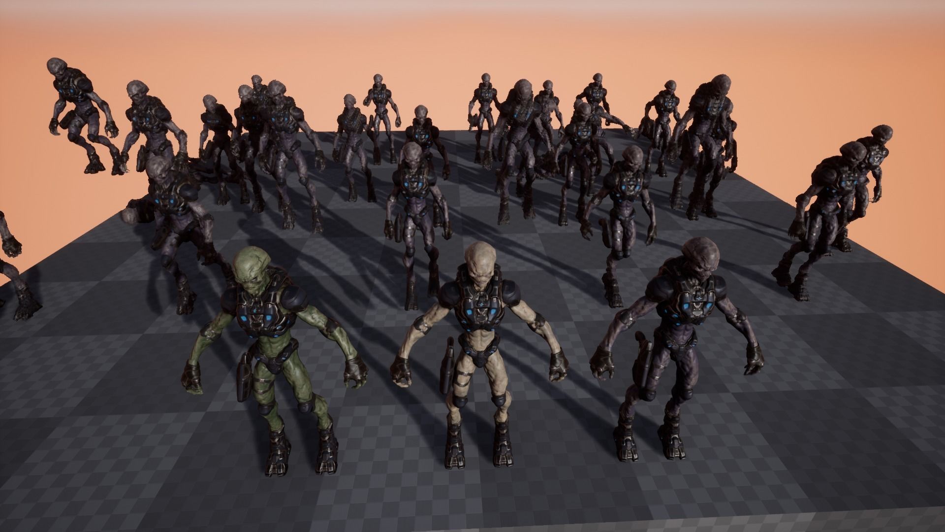 Alien v2 - Animated and Game Ready Low-poly 3D model_64