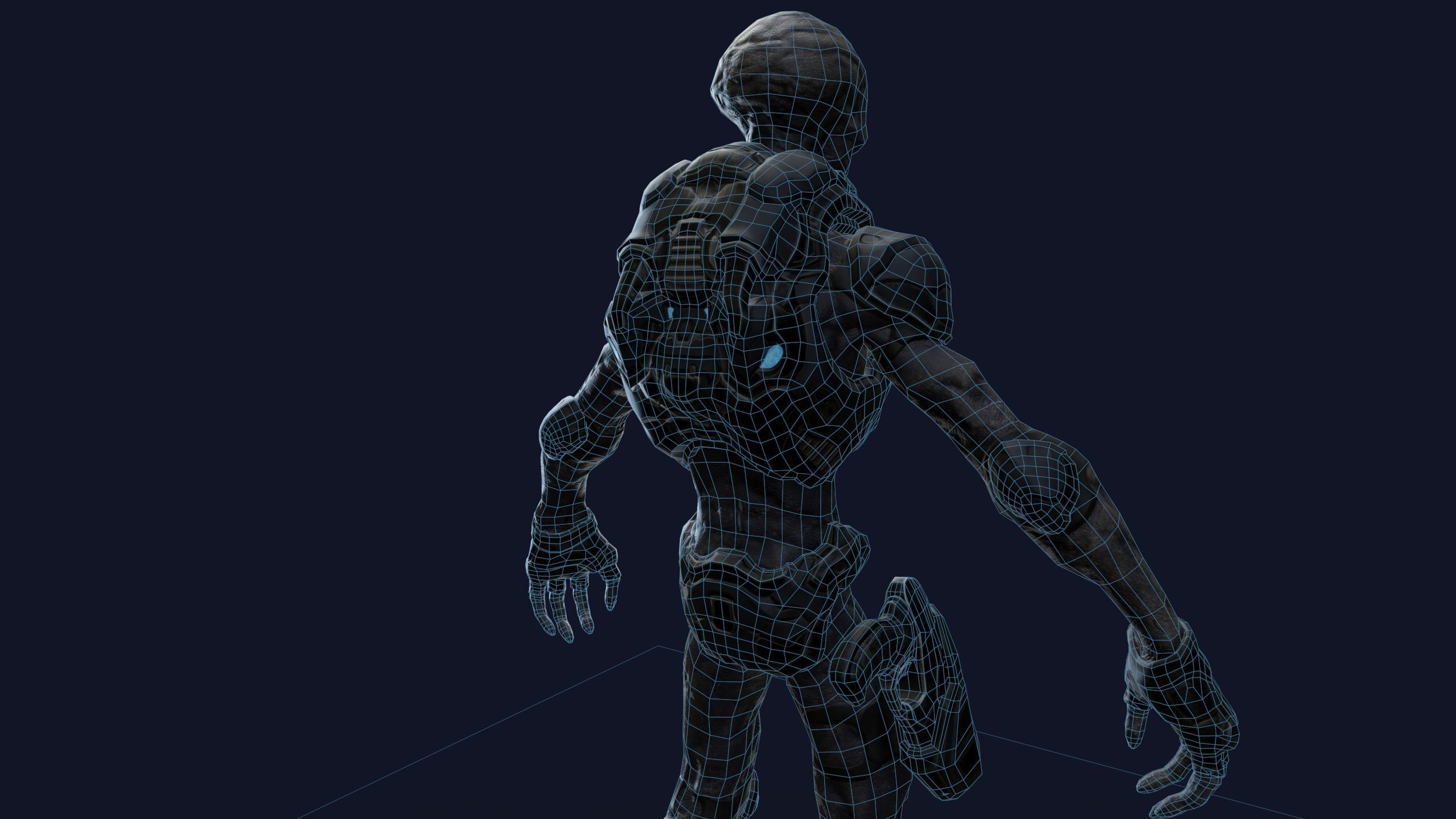 Alien v2 - Animated and Game Ready Low-poly 3D model_58