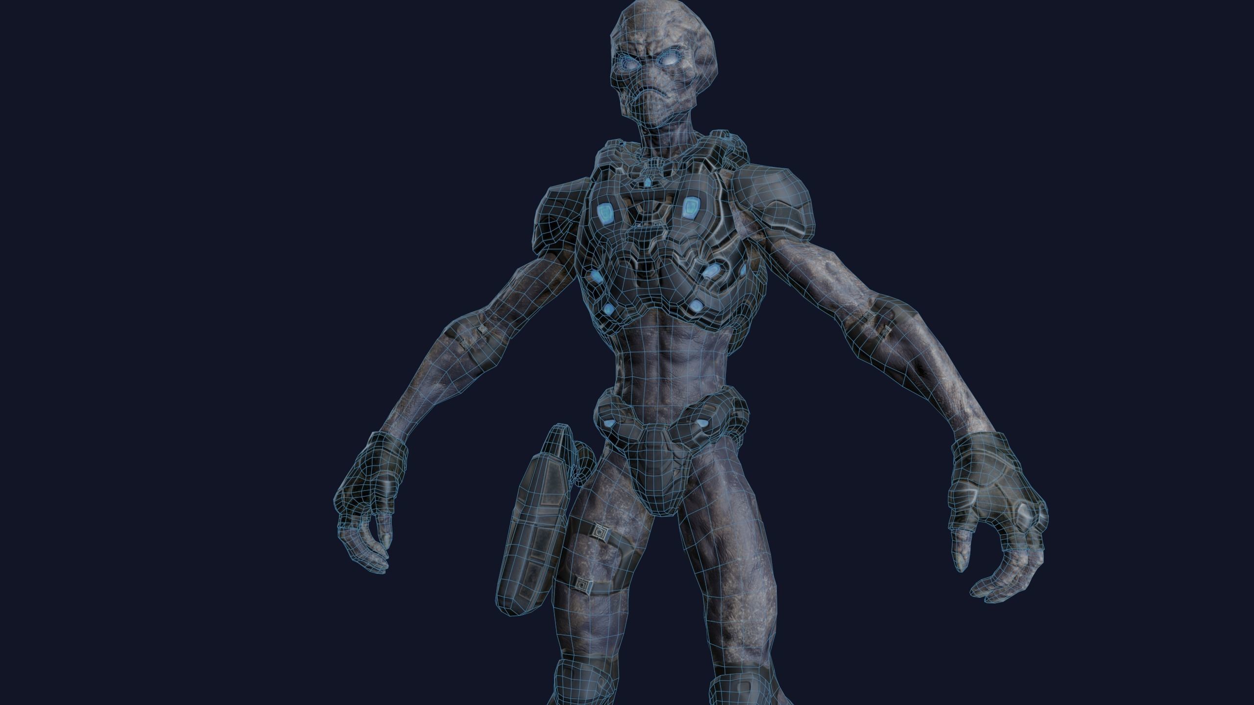 Alien v2 - Animated and Game Ready Low-poly 3D model_55