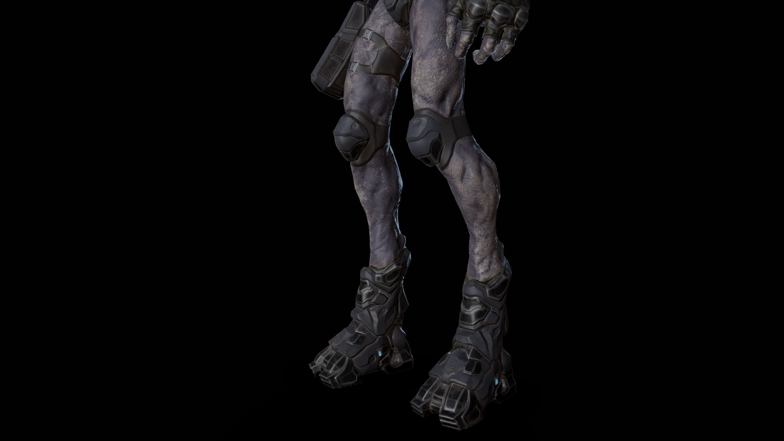 Alien v2 - Animated and Game Ready Low-poly 3D model_25