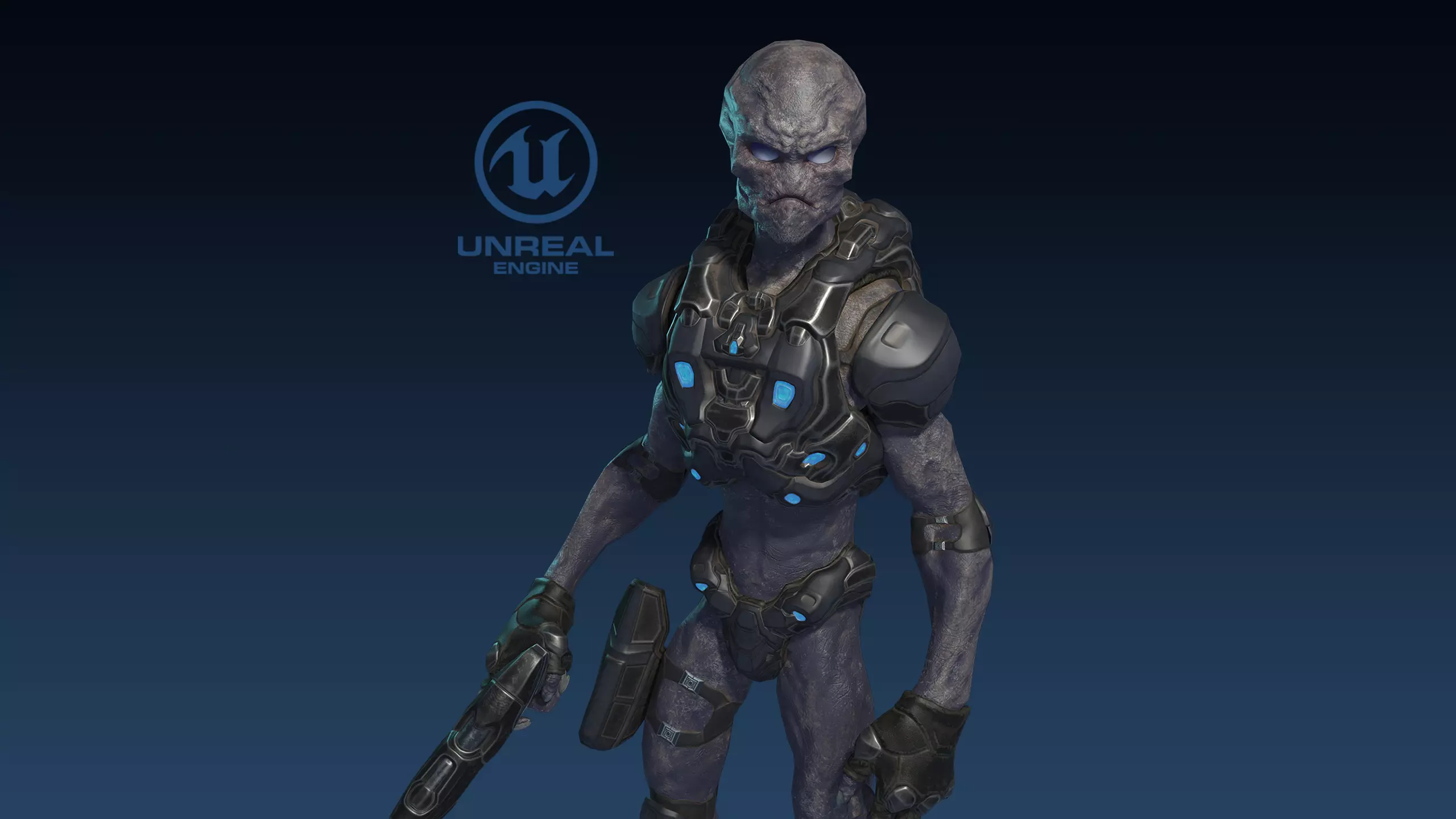 Alien v2 - Animated and Game Ready Low-poly 3D model_0