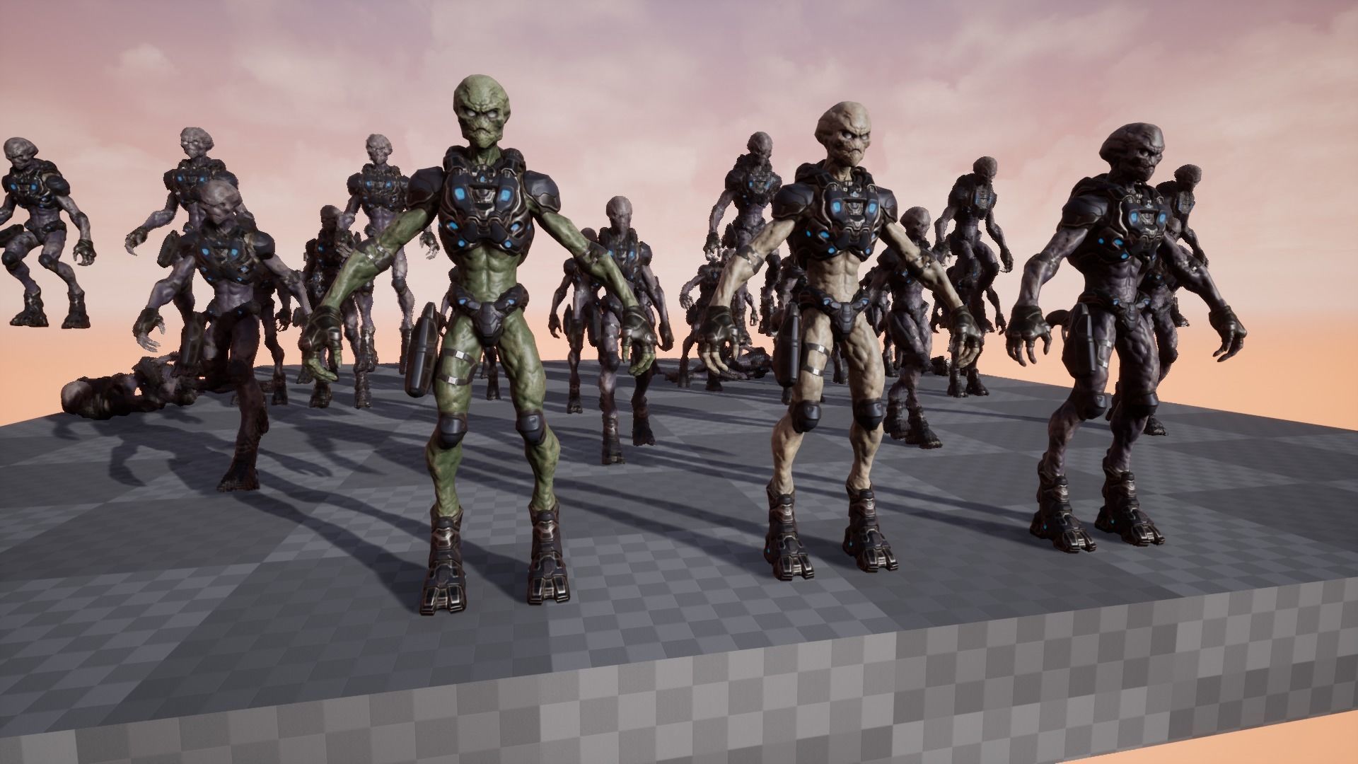 Alien v2 - Animated and Game Ready Low-poly 3D model_63