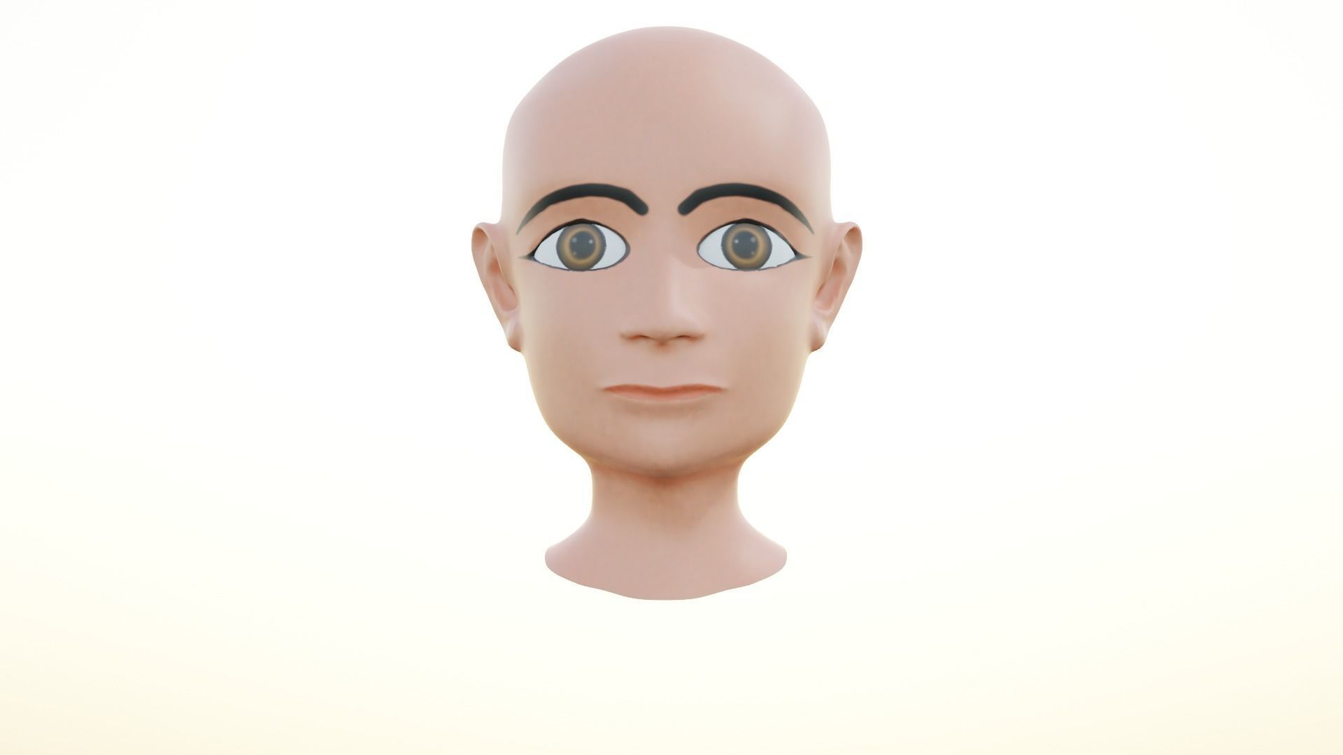 Young male Low poly Character Low-poly 3D model_3