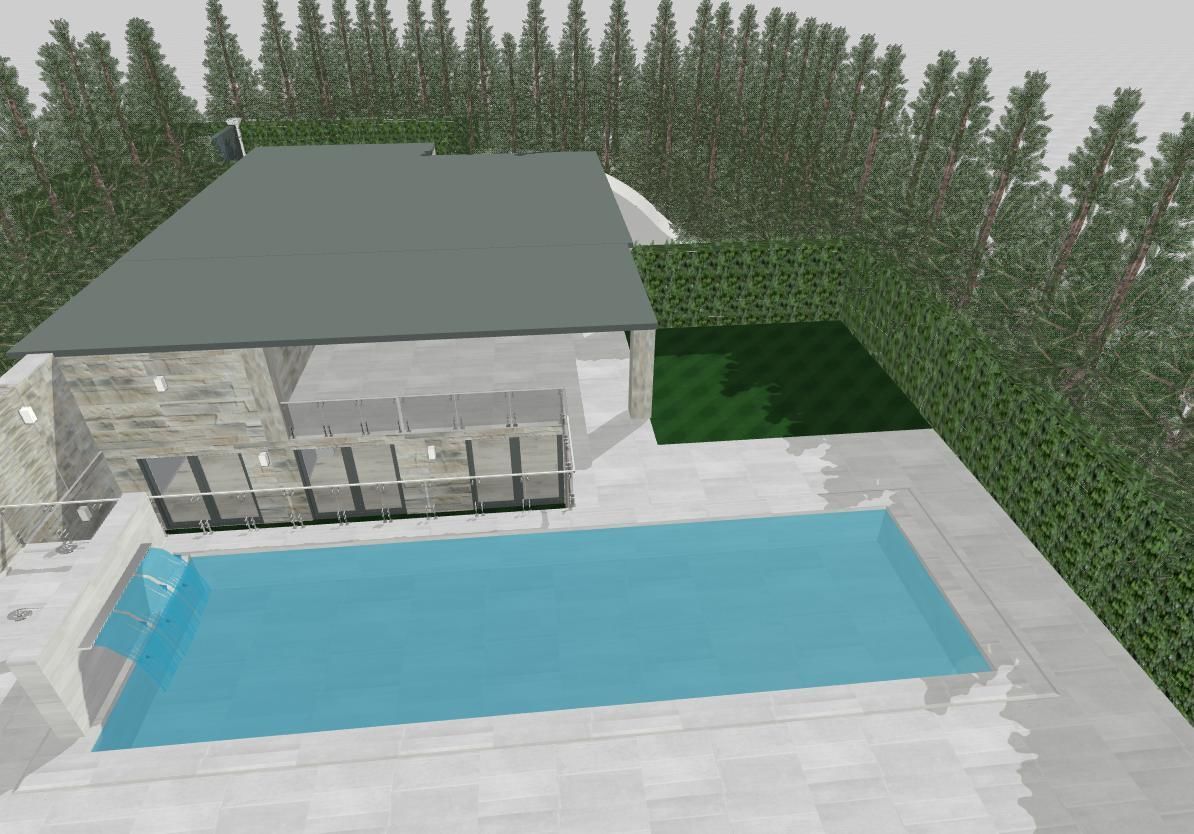 Modern Mountain House 3D model_4