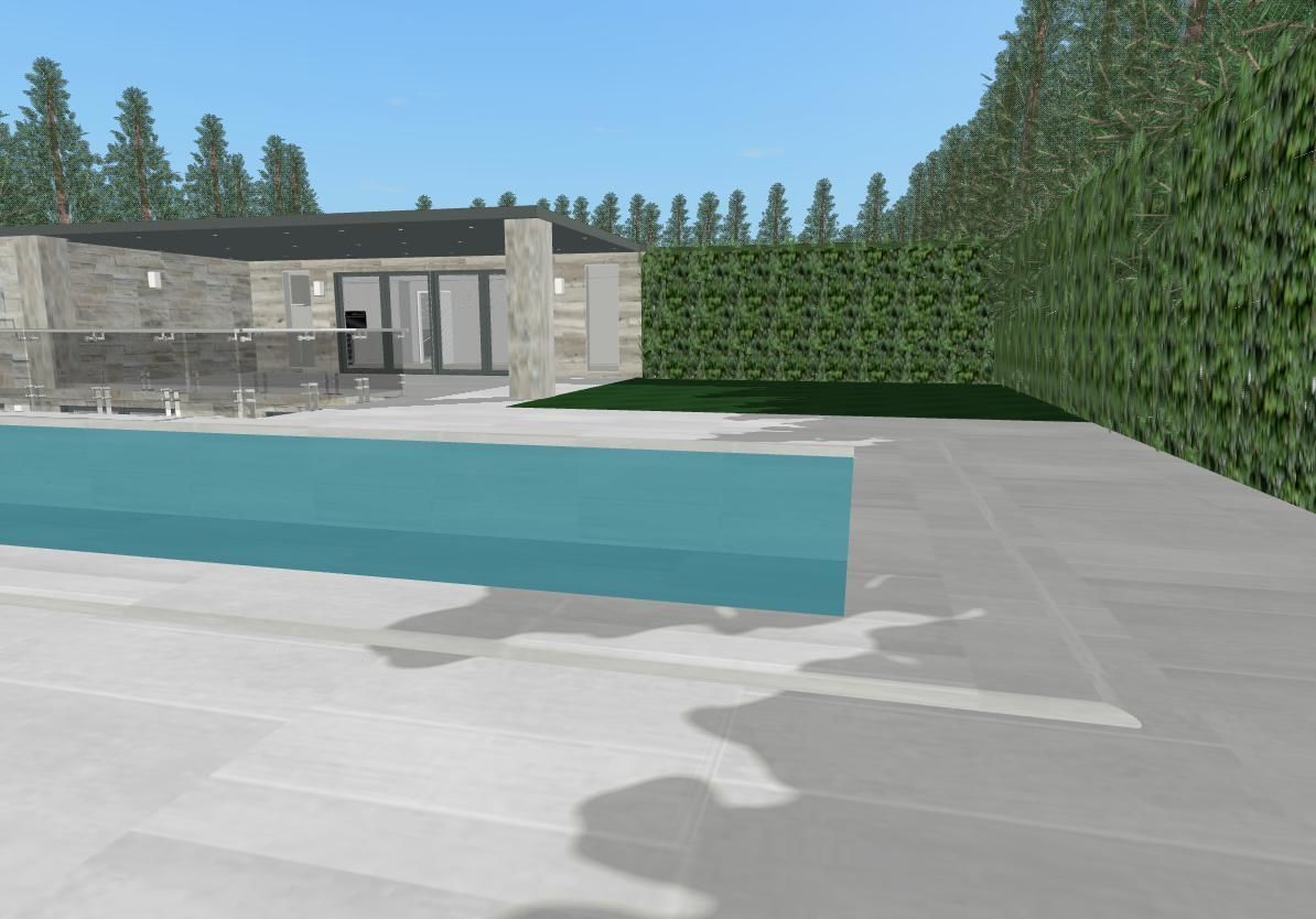 Modern Mountain House 3D model_6