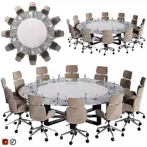 conference table 06 3D model