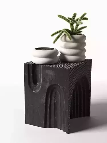 Stool with Stacking Planters 3D model