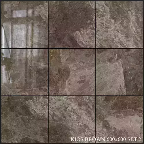 Yurtbay Seramik Kios Brown 600x600 Set 2 3D model