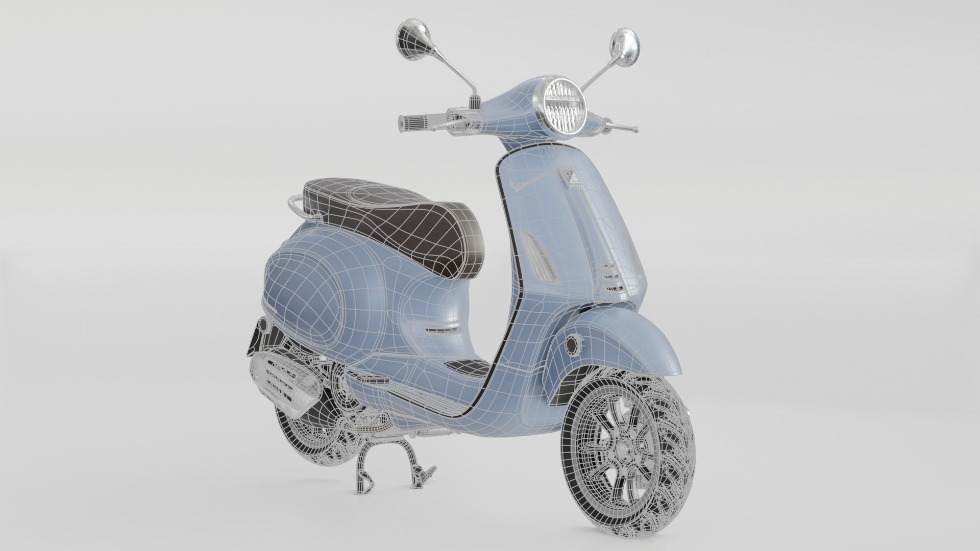 Vespa Primavera 150 2020 3D model_9