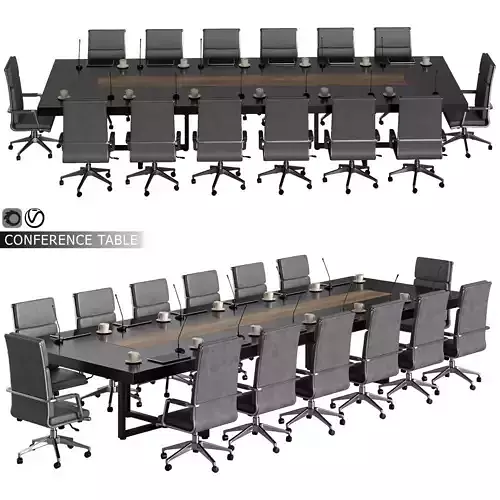 conference table 07 3D model