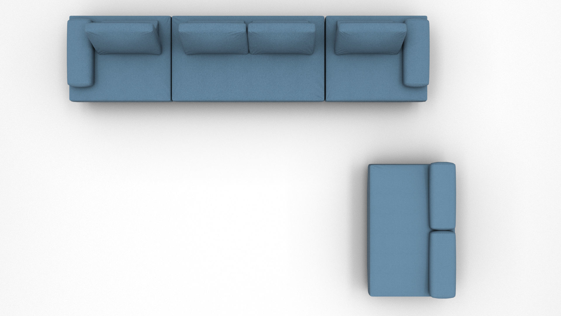 Sofa in Parasite movie Low-poly 3D model_7