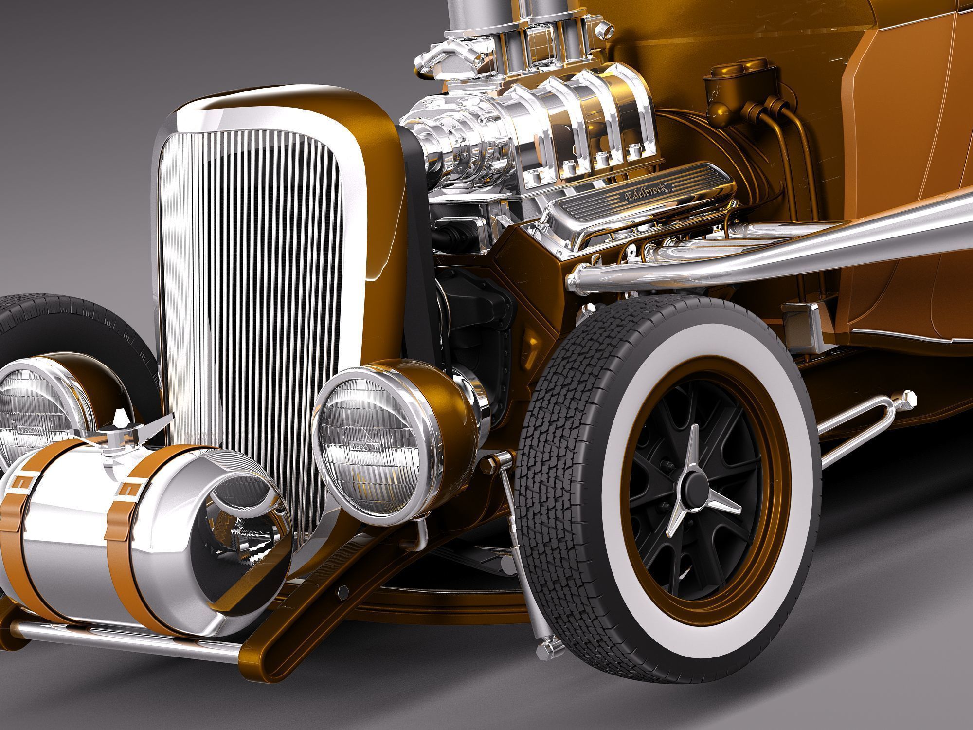 1933 HotRod custom 3D model_2