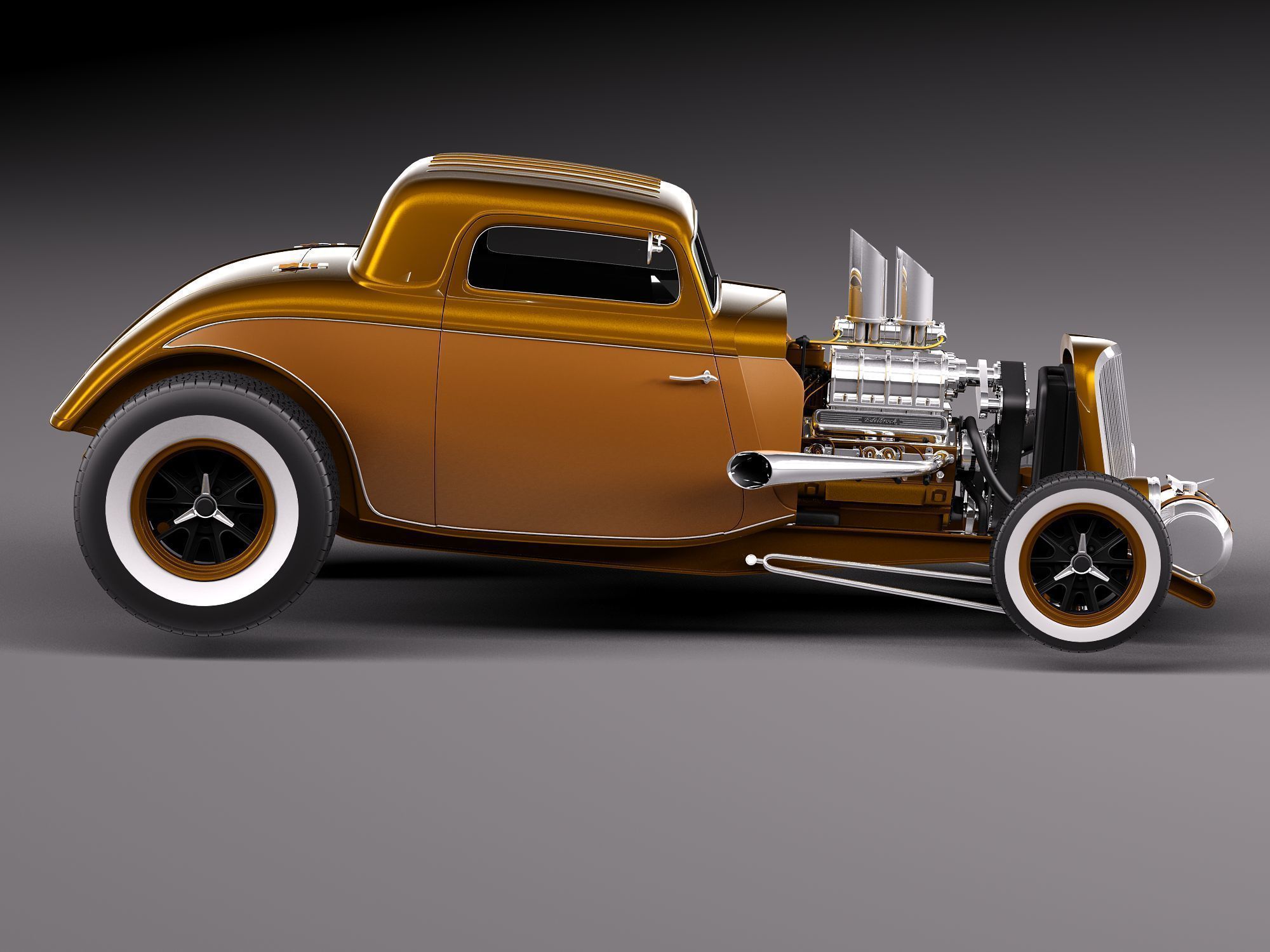 1933 HotRod custom 3D model_6