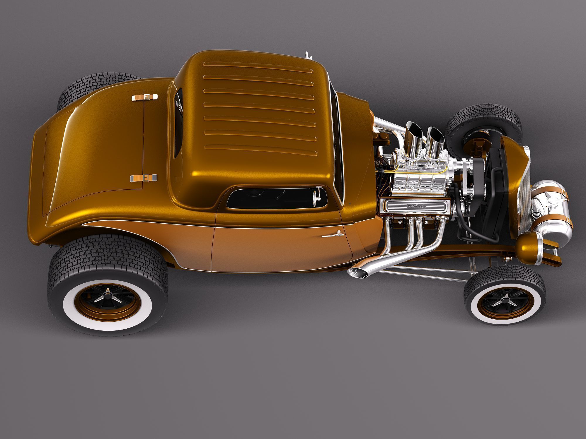 1933 HotRod custom 3D model_7