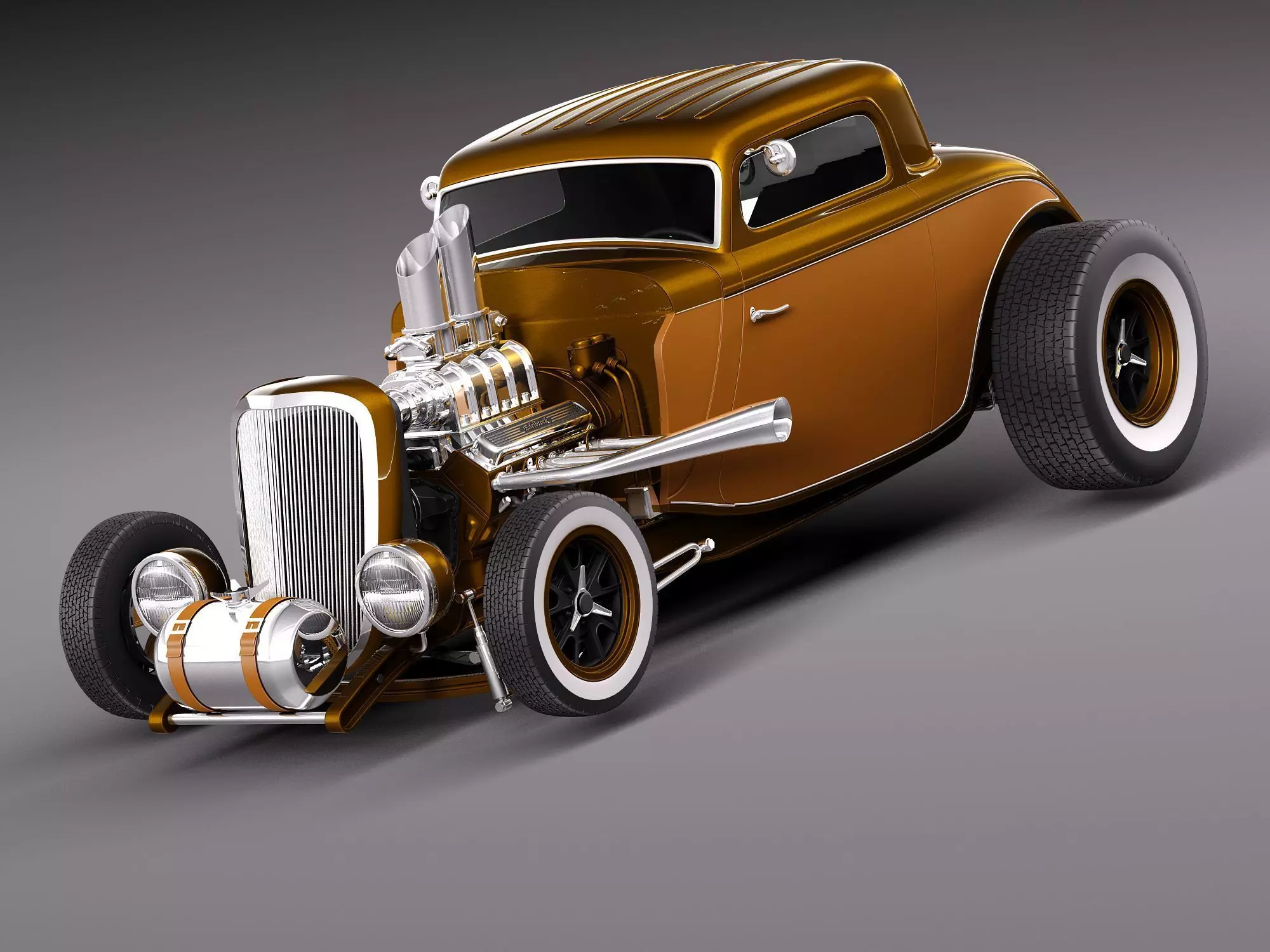 1933 HotRod custom 3D model_0