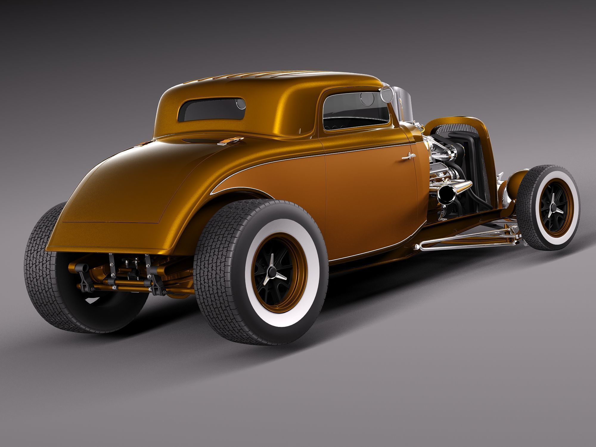 1933 HotRod custom 3D model_4