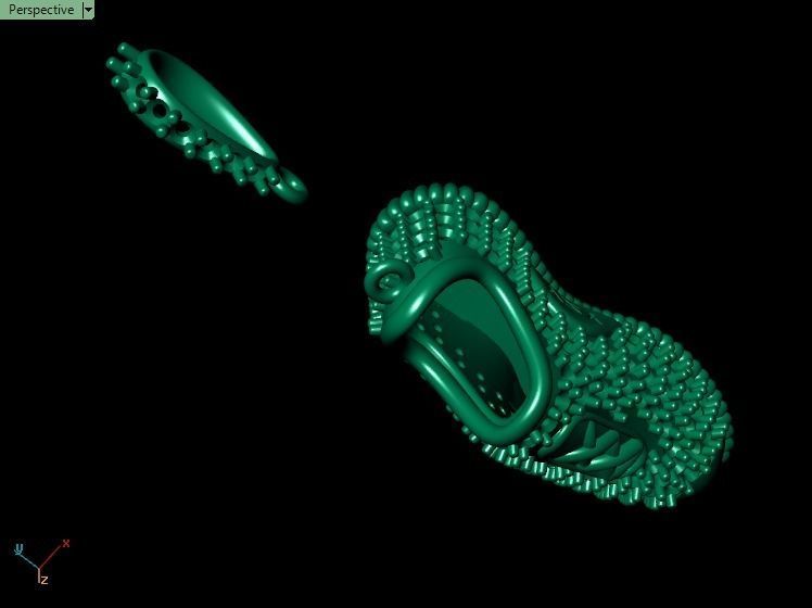 Shoe pendant 3D print model_7