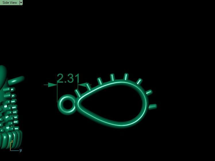 Shoe pendant 3D print model_13