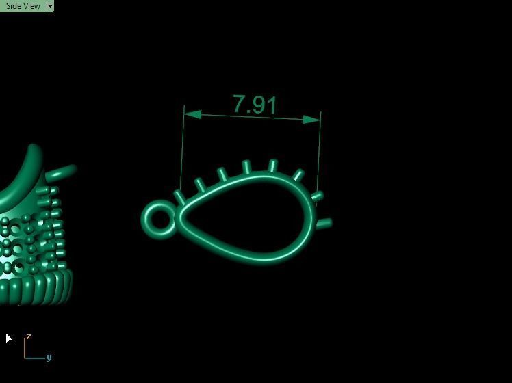 Shoe pendant 3D print model_12