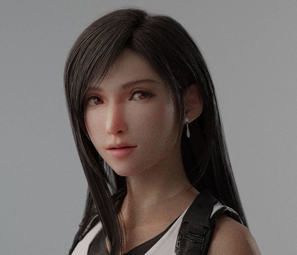 Female Character B  Ti-fa  3D model