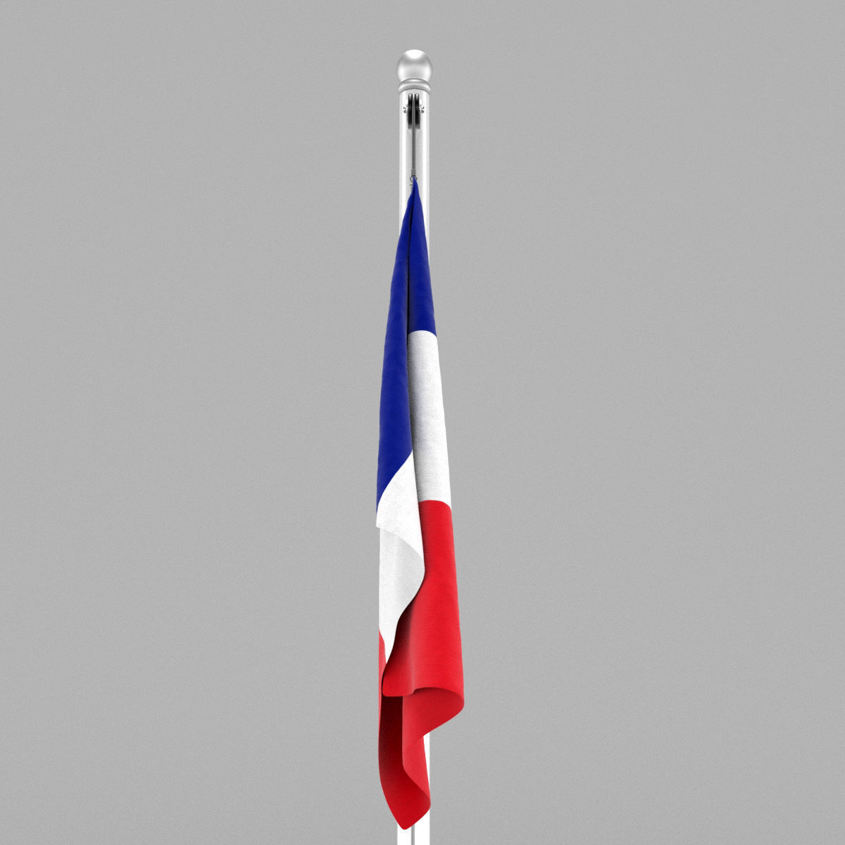 Flag of France 3D model_11