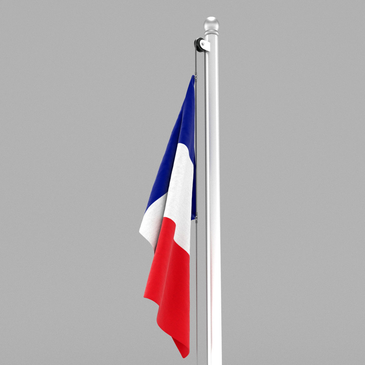 Flag of France 3D model_13