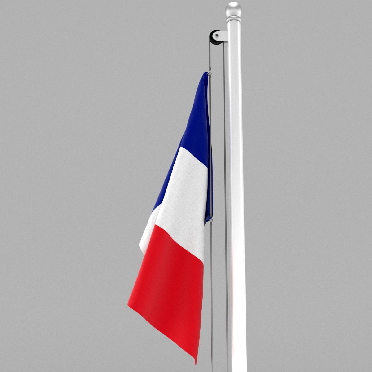 Flag of France 3D model_15