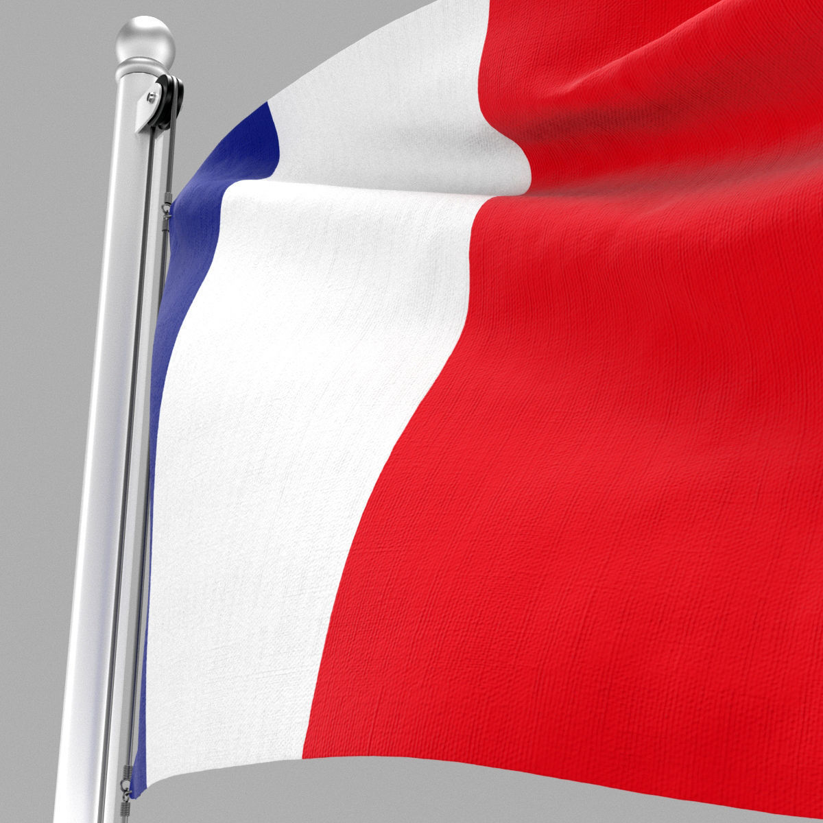 Flag of France 3D model_9