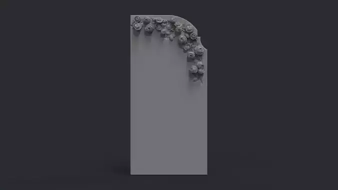 Romantic Tombstone with Roses