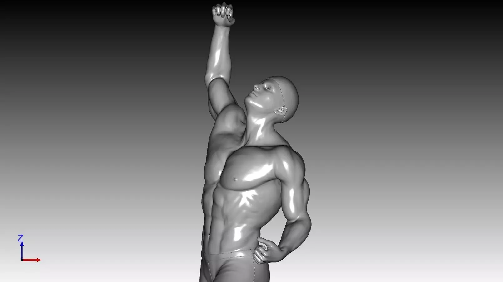 Sculpture - man 3D print model