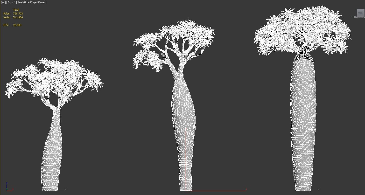 African plants - Include GrowFX and Mesh file 3D model_76