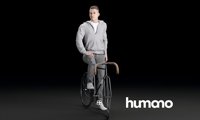 Humano Biking Man 0711 3D model