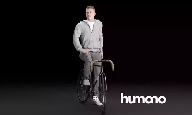 Humano Biking Man 0711 3D model