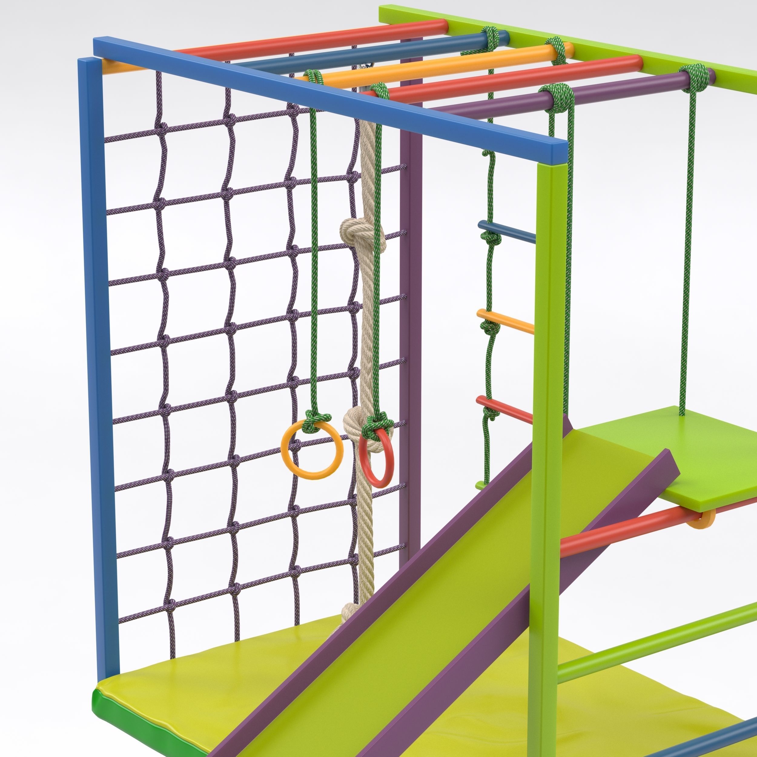 Child Swedish wall 3D model_14