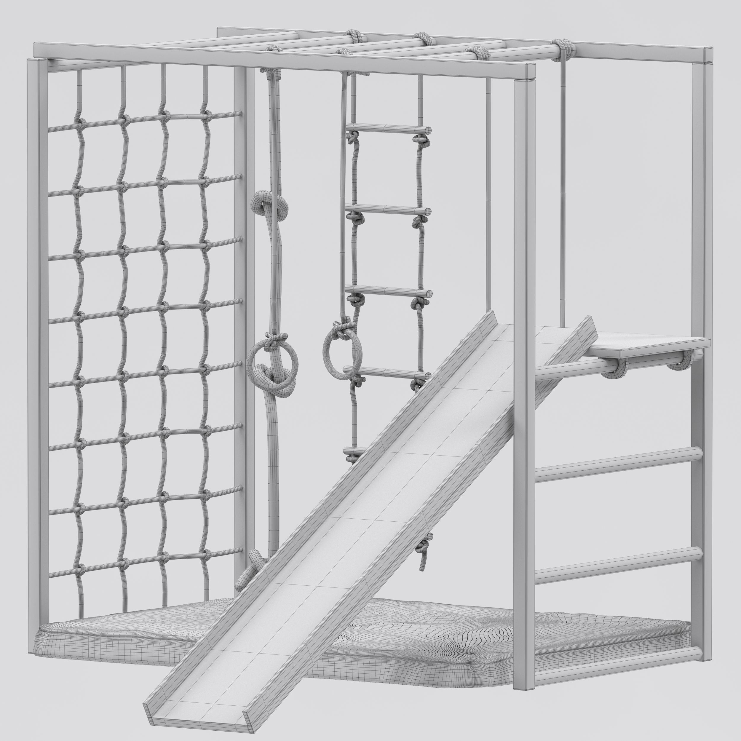 Child Swedish wall 3D model_28