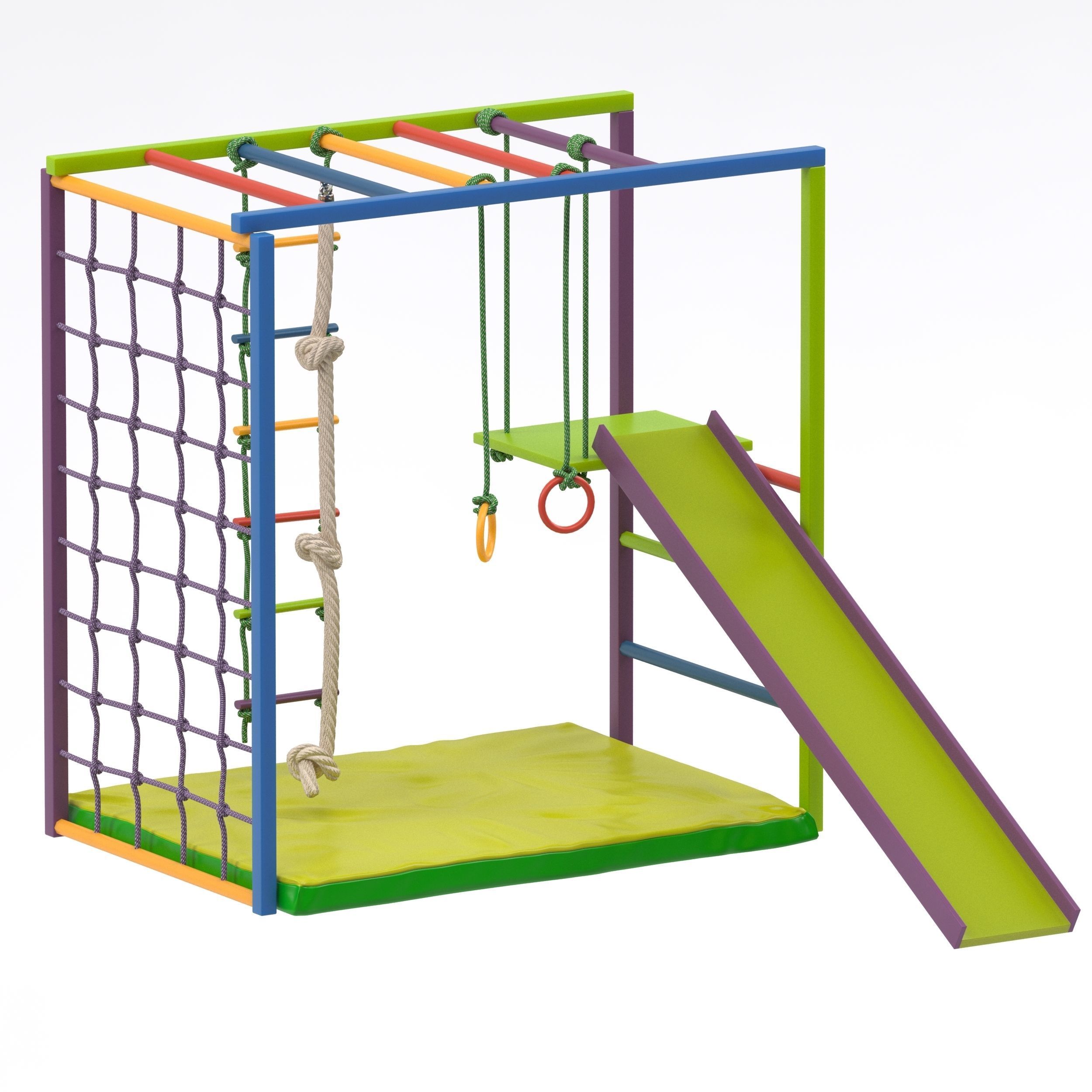 Child Swedish wall 3D model_17